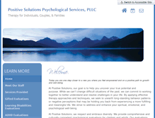 Tablet Screenshot of positivesolutionspsych.com